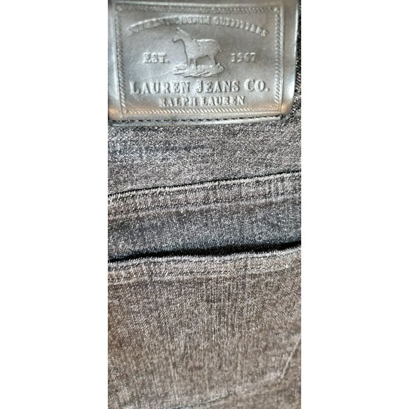 Lauren Ralph Lauren Women's Black Denim Jeans Size 8 Classic Cotton High Rise - Picture 3 of 6